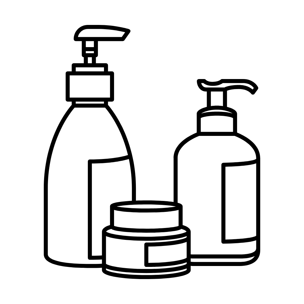 Dekoratives Symbol für Pflege und Wellness